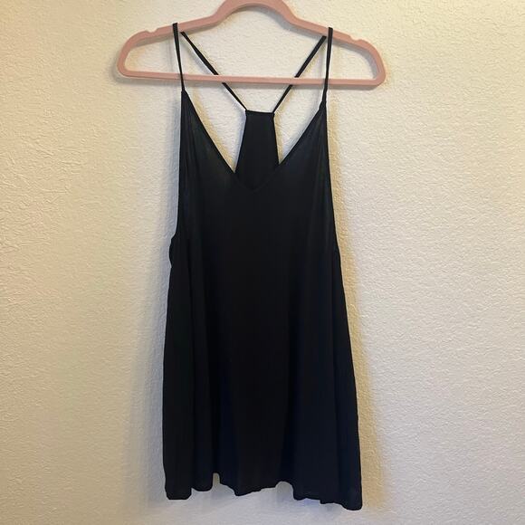 IRO Jeyss 17S Ruffle Eyelet Mini Dress Size 4 Small Black Bell Sleeve Tunic Goth - Picture 10 of 16